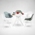 [Haley Dining Table – Dia1000, Abang – Steel Chair & Adik – Steel Chair]<br />